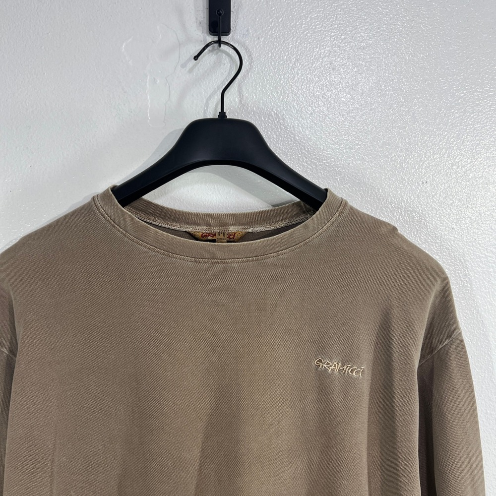 Vtg. Gramicci Long Sleeve Shirt Medium Made in USA 90s Embroidered Logo Gorpcore - Picture 6 of 10
